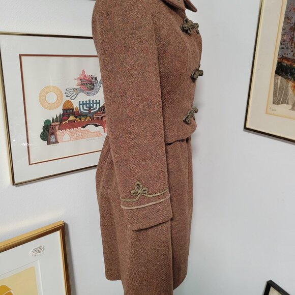 Vintage 1950's Wool 2PC Bolero Jacket and Skirt for Neiman Marcus - Picture 4 of 9